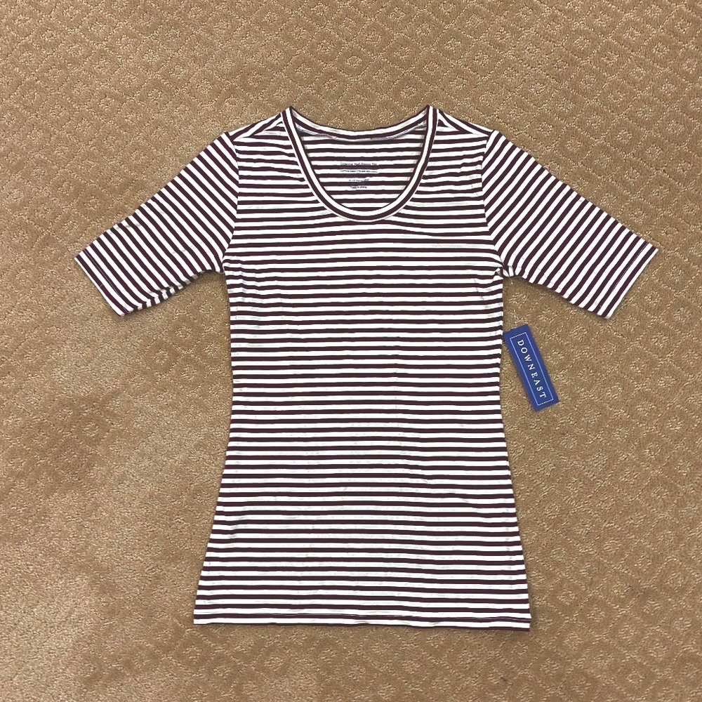 (NWT) DownEast Essential Half Sleeve Tee